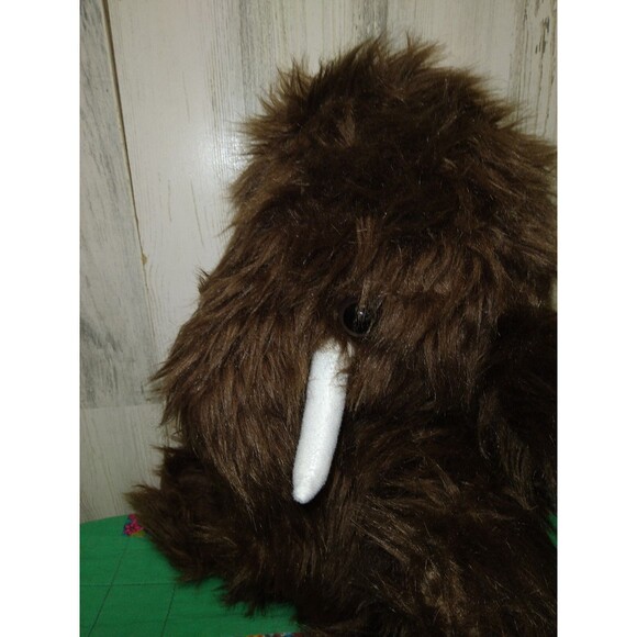 Dan Dee Woolly MAMMOTH Plush Stuffed Animal Sitting Down 13" Corduroy Ears - Picture 5 of 9